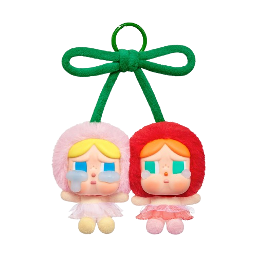 Pop Mart CRYBABY Crying For Love Series Vinyl Plush Hanging Card Love You Cherry Much