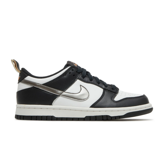 Nike Dunk Low Black White Metallic Youth