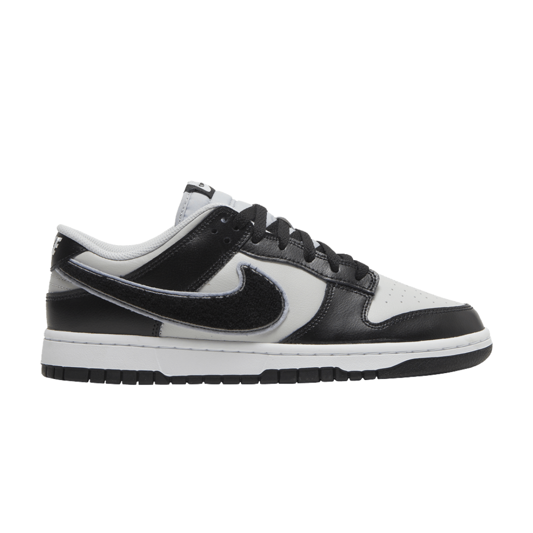 Nike Dunk Low Chenille Swoosh Black Grey