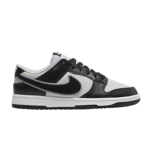 Nike Dunk Low Chenille Swoosh Black Grey