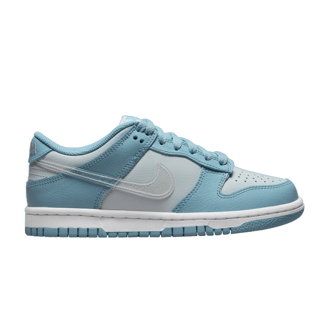 Nike Dunk Low Clear Blue Swoosh Youth