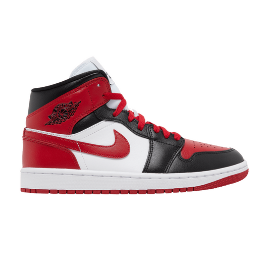 Nike Air Jordan 1 Mid Alternate Bred Toe Womens