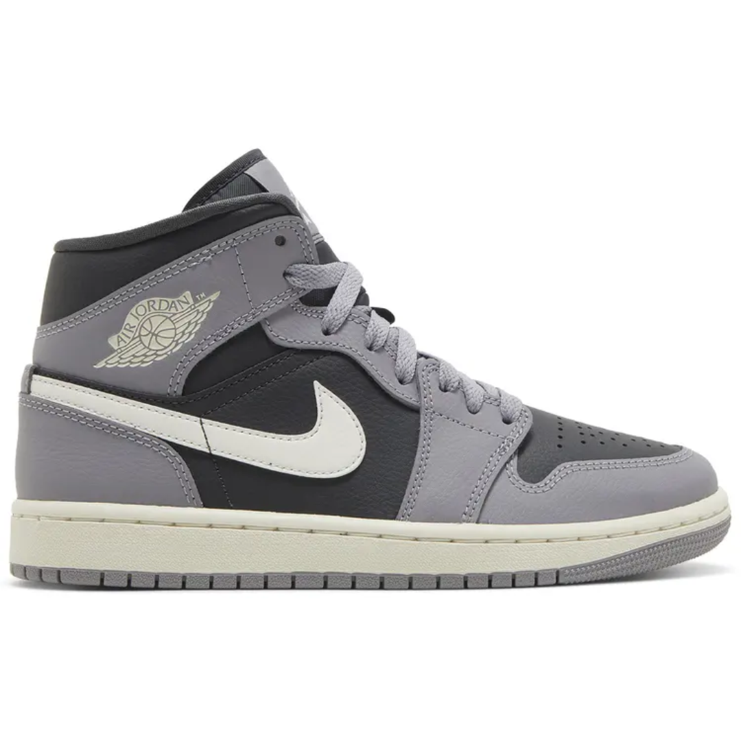 Nike Air Jordan 1 Mid Cement Grey Womens