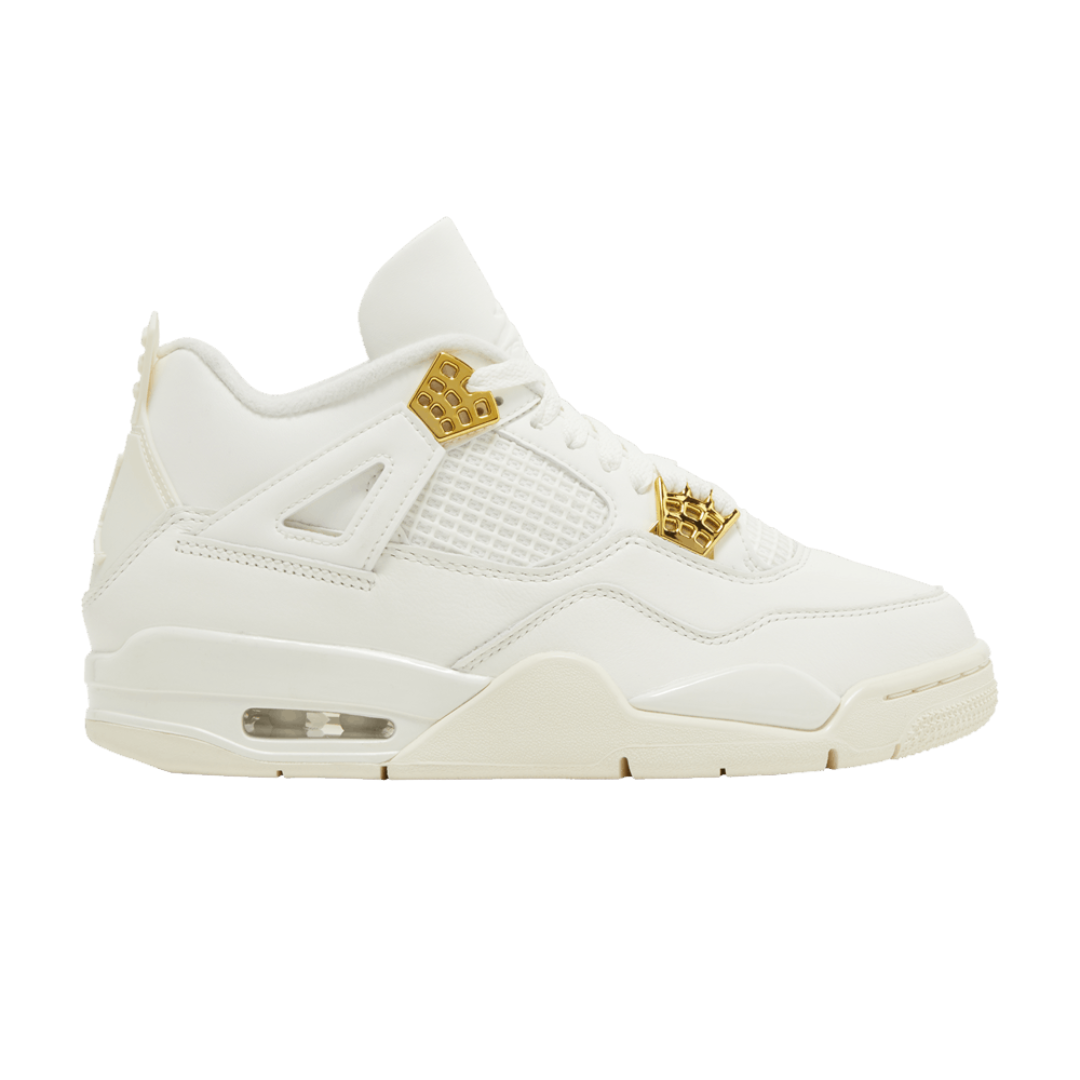 Nike Air Jordan 4 Retro Metallic Gold Womens