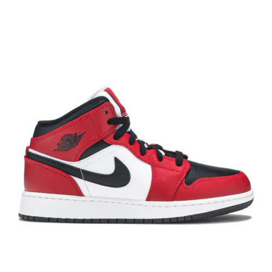 Nike Air Jordan 1 Mid Chicago Black Toe Youth