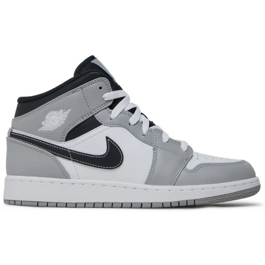 Nike Air Jordan 1 Mid Light Smoke Grey Anthracite Youth