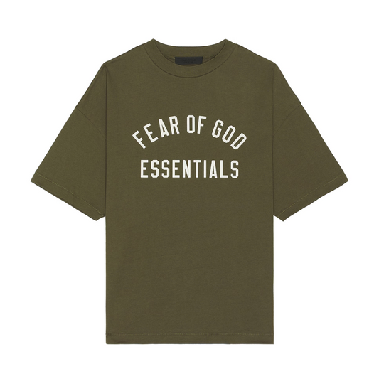 Fear of God FOG Essentials FALL24 Jersey Crewneck Tee Military