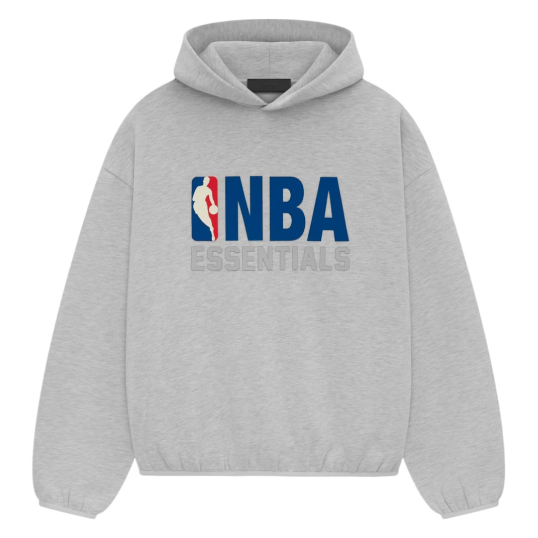 Fear of God FOG Essentials FW24 NBA Hoodie Light Heather Grey