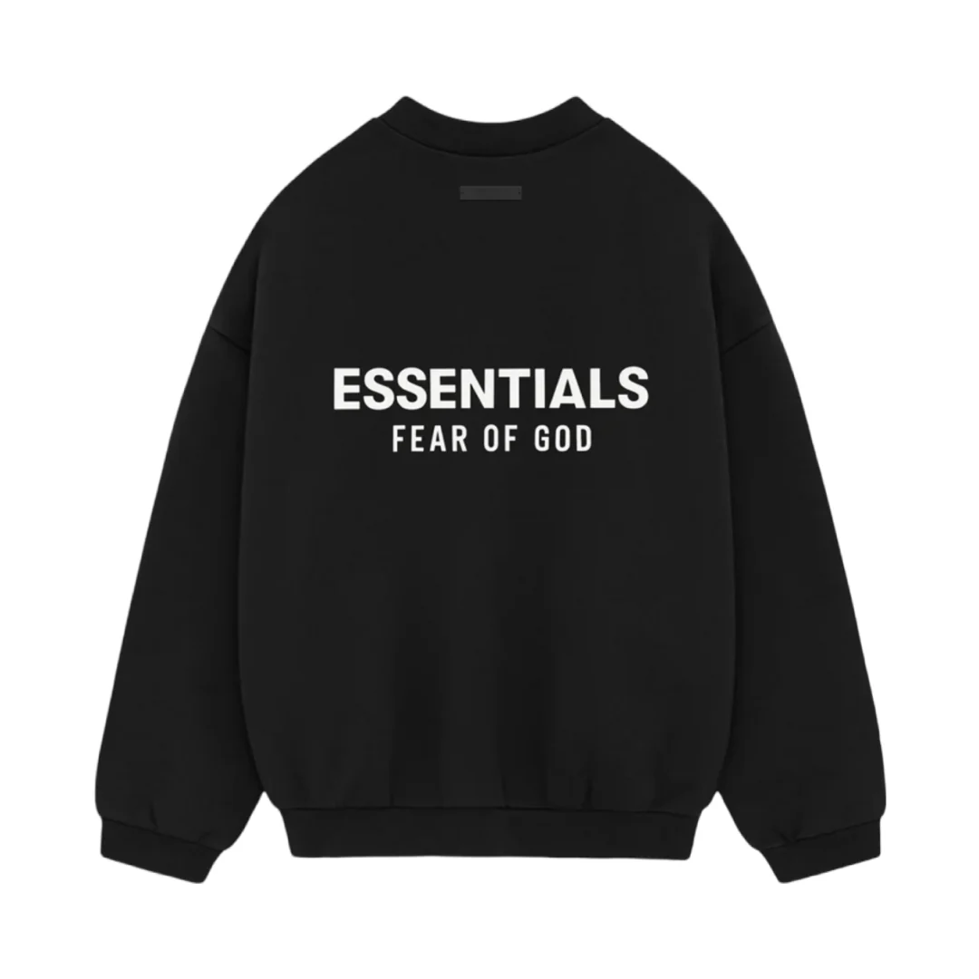 Fear of God FOG Essentials HOLIDAY24 Crewneck Black