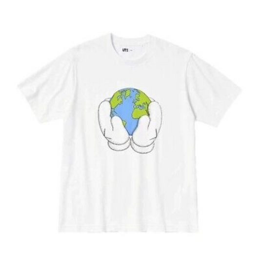 KAWS x Uniqlo Peace For All Tee White