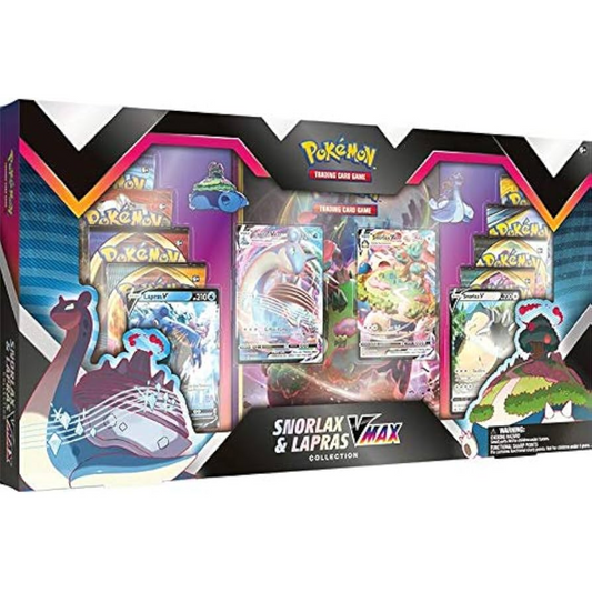 Pokemon TCG Snorlax and Lapras VMAX Collection Box