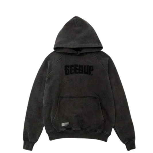 Geedup Play For Keeps Hoodie Vintage Washed Black