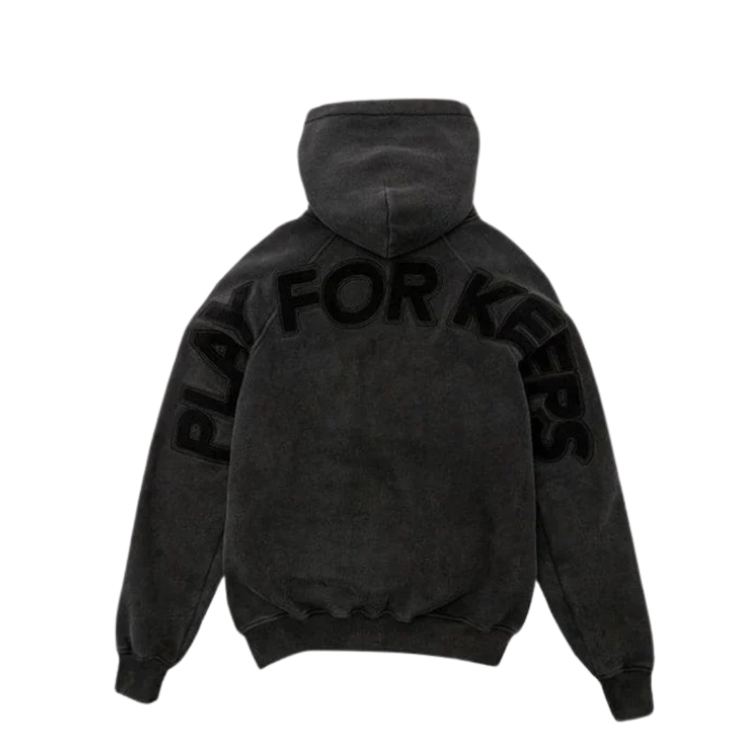 Geedup Play For Keeps Hoodie Vintage Washed Black