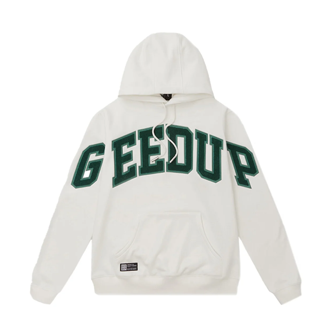 Geedup Team Logo Hoodie White Green