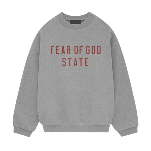 Fear of God FOG Essentials FALL24 Crewneck Dark Heather Grey