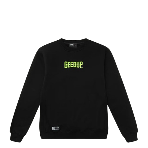 Geedup Always Neighbourhood Crewneck Black Yellow