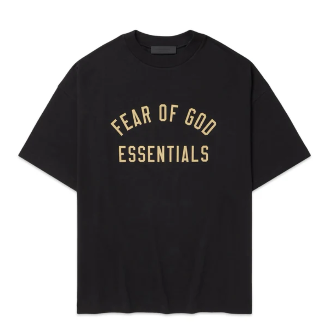 Fear of God FOG Essentials FALL24 Jersey Crewneck Tee Black