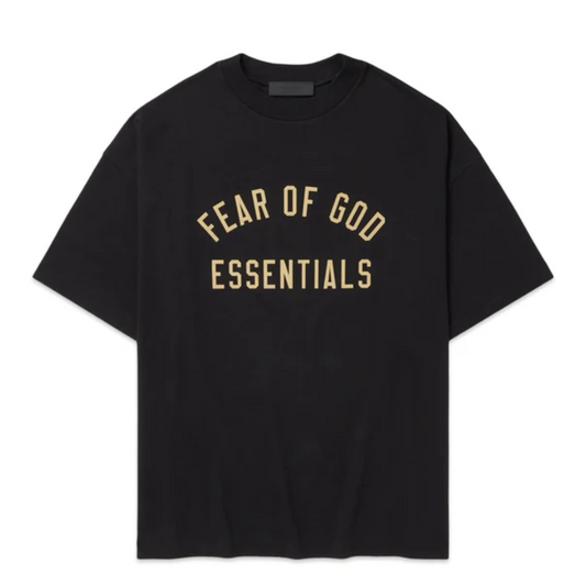 Fear of God FOG Essentials FALL24 Jersey Crewneck Tee Black