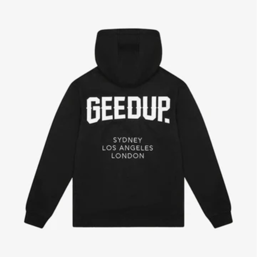 Geedup Cities Hoodie Black White