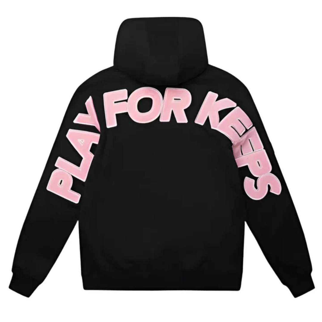 Geedup Play For Keeps Hoodie Black Pink