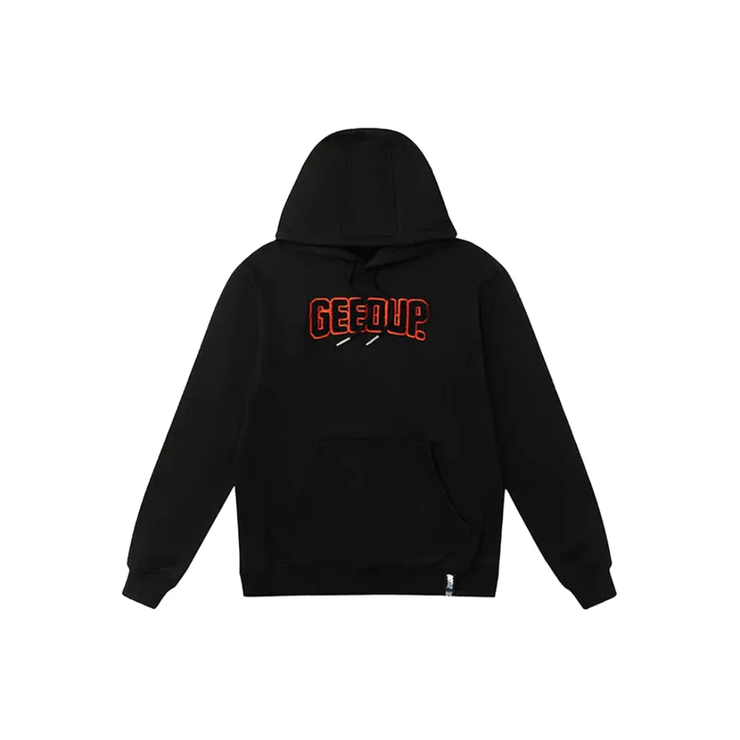 Geedup Play For Keeps Hoodie Black Black Orange