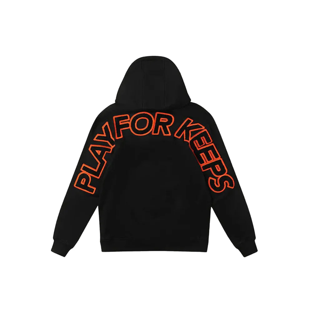 Geedup Play For Keeps Hoodie Black Black Orange