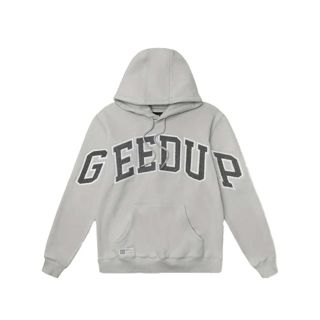 Geedup Team Logo Hoodie Grey Monochrome